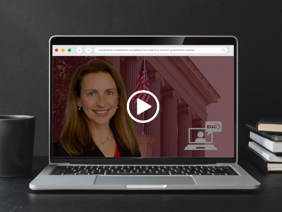 Laptop displaying webinar recording